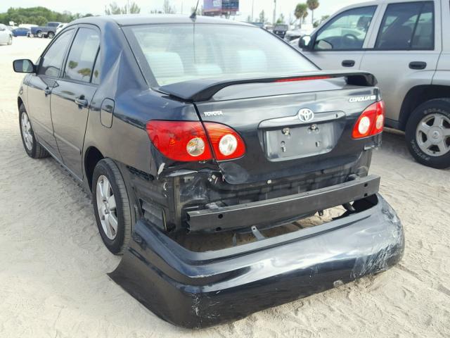 1NXBR30E87Z865440 - 2007 TOYOTA COROLLA CE BLACK photo 3