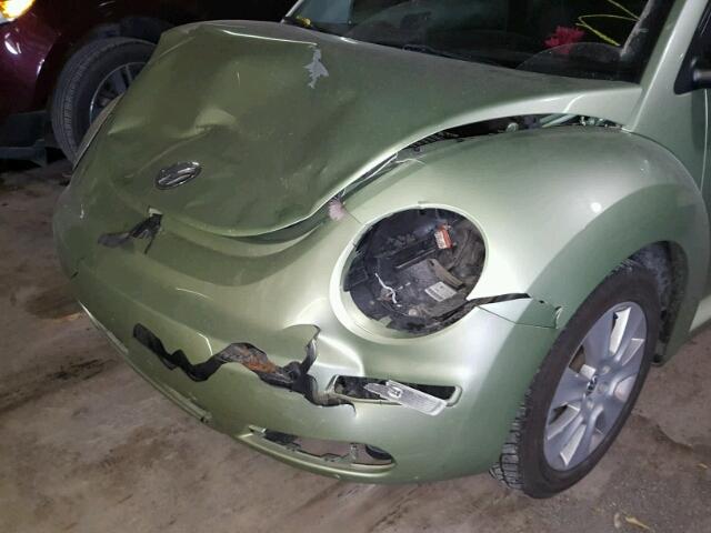 3VWRW31CX8M500799 - 2008 VOLKSWAGEN NEW BEETLE GREEN photo 9