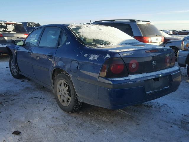 2G1WF52E159148629 - 2005 CHEVROLET IMPALA BLUE photo 3