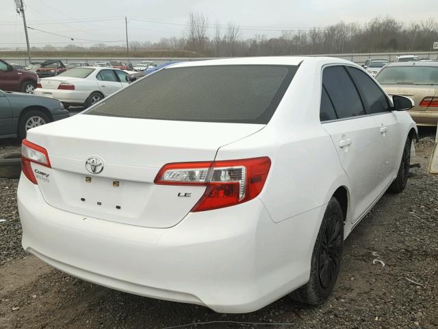 4T1BF1FK2DU267348 - 2013 TOYOTA CAMRY L WHITE photo 4