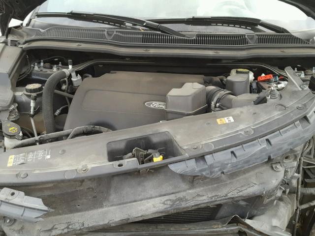 1FM5K8F88EGC39737 - 2014 FORD EXPLORER L BLACK photo 7