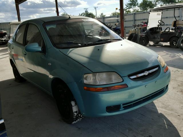 KL1TD52615B368299 - 2005 CHEVROLET AVEO BASE GREEN photo 1