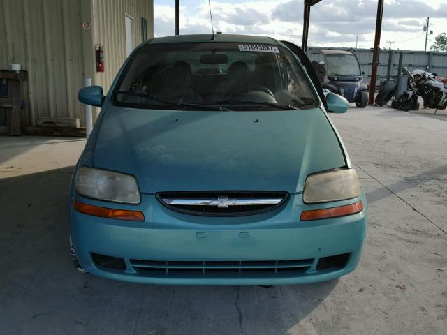 KL1TD52615B368299 - 2005 CHEVROLET AVEO BASE GREEN photo 10