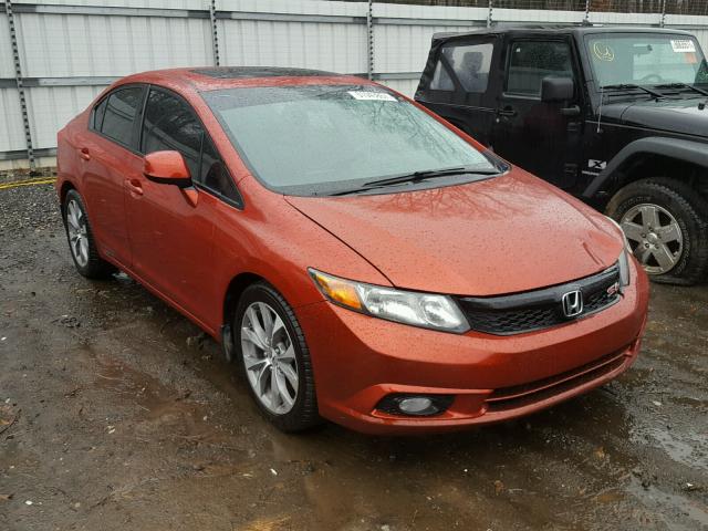 2HGFB6E59CH703450 - 2012 HONDA CIVIC SI ORANGE photo 1