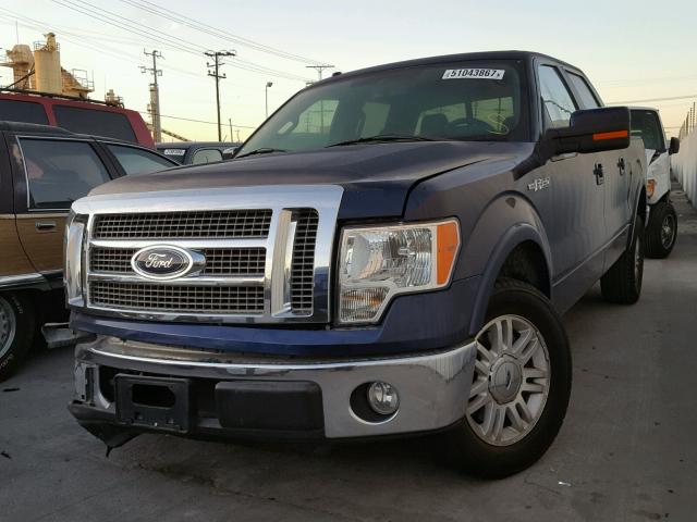 1FTFW1CVXAFB05004 - 2010 FORD F150 SUPER BLUE photo 2