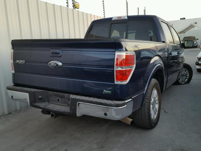 1FTFW1CVXAFB05004 - 2010 FORD F150 SUPER BLUE photo 4