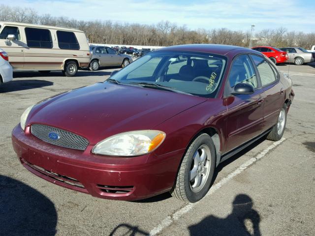 1FAFP53UX7A172144 - 2007 FORD TAURUS SE MAROON photo 2