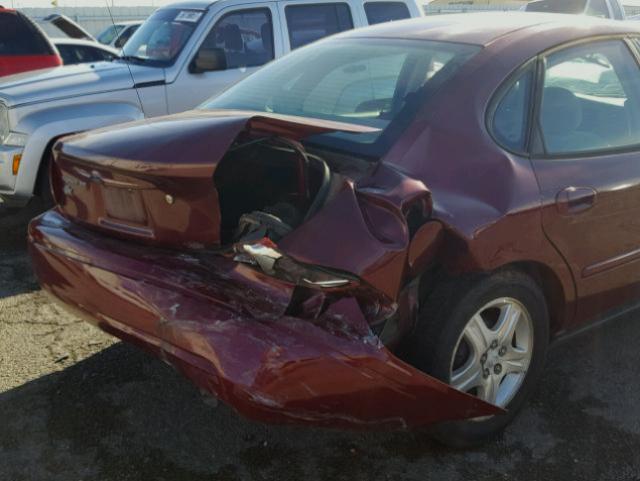 1FAFP53UX7A172144 - 2007 FORD TAURUS SE MAROON photo 9