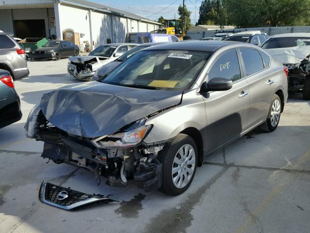 3N1AB7AP8HY203404 - 2017 NISSAN SENTRA S GRAY photo 2