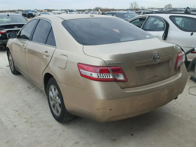 4T1BF3EK1BU697155 - 2011 TOYOTA CAMRY BASE GOLD photo 3