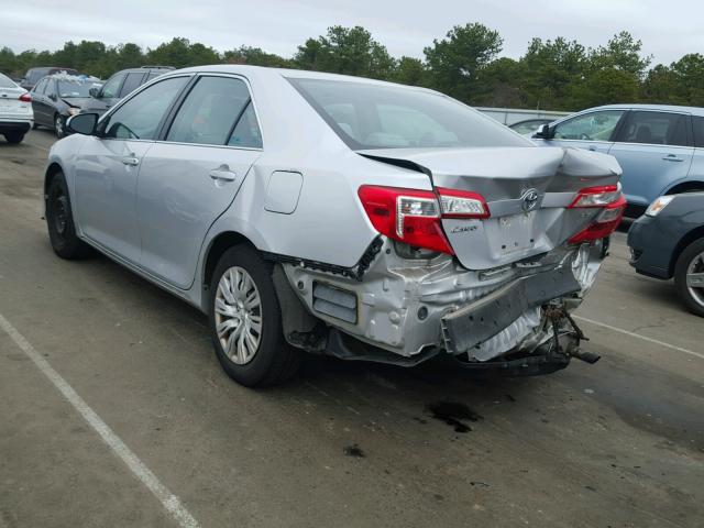 4T1BF1FK2CU065768 - 2012 TOYOTA CAMRY BASE SILVER photo 3