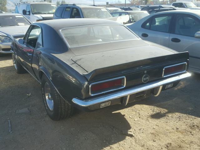 124377L160203 - 1967 CHEVROLET CAMARO GRAY photo 3