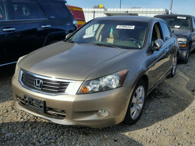 1HGCP36869A048893 - 2009 HONDA ACCORD EXL GOLD photo 2