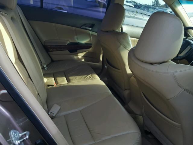 1HGCP36869A048893 - 2009 HONDA ACCORD EXL GOLD photo 6