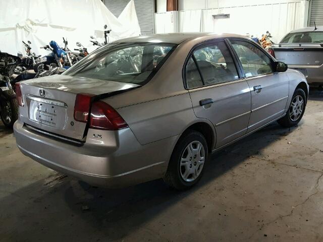 2HGES16571H596134 - 2001 HONDA CIVIC LX GOLD photo 4