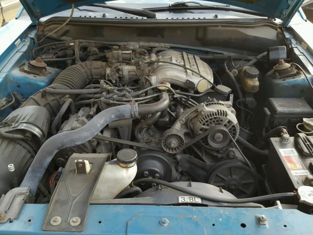 1FALP4047SF142161 - 1995 FORD MUSTANG BLUE photo 7