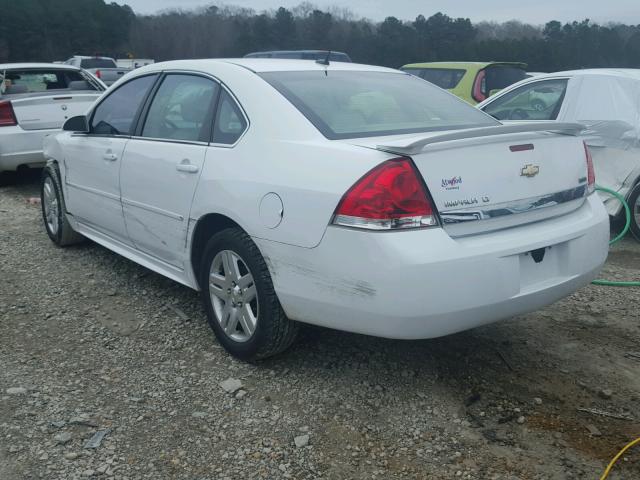 2G1WB5EK2A1265528 - 2010 CHEVROLET IMPALA LT WHITE photo 3