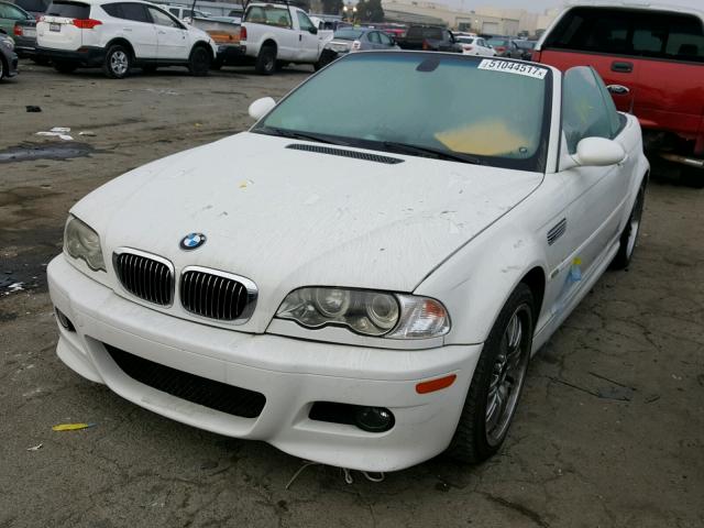 WBSBR93403PK01788 - 2003 BMW M3 WHITE photo 2