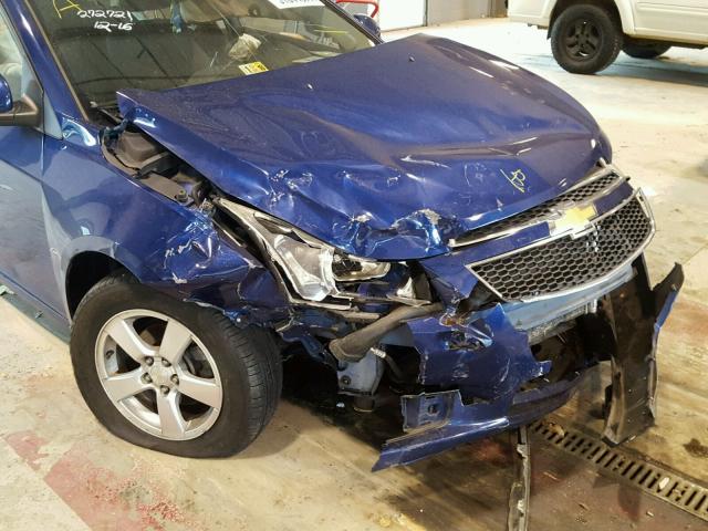 1G1PF5SC0C7158375 - 2012 CHEVROLET CRUZE LT BLUE photo 9