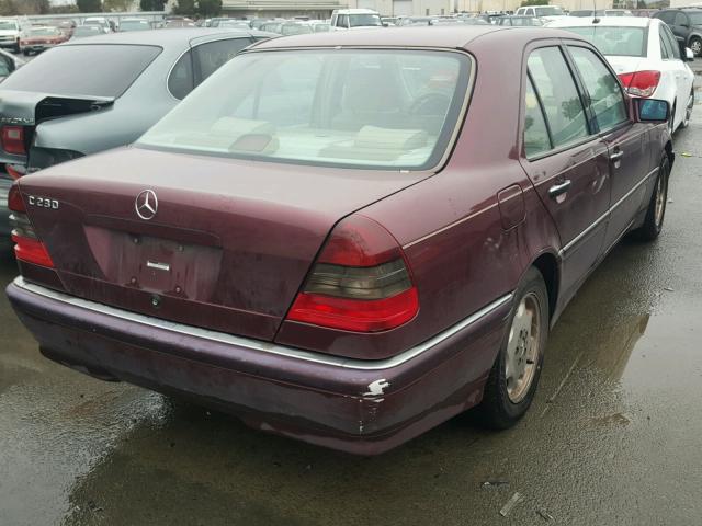 WDBHA23G1WA590229 - 1998 MERCEDES-BENZ C 230 PURPLE photo 4