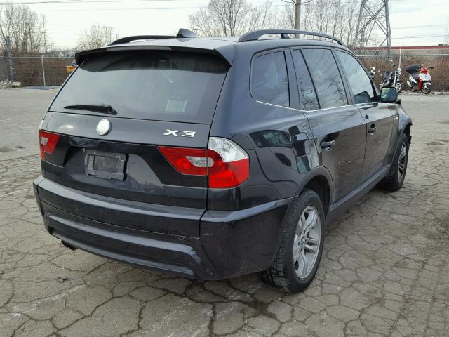 WBXPA93466WG88662 - 2006 BMW X3 3.0I BLACK photo 4