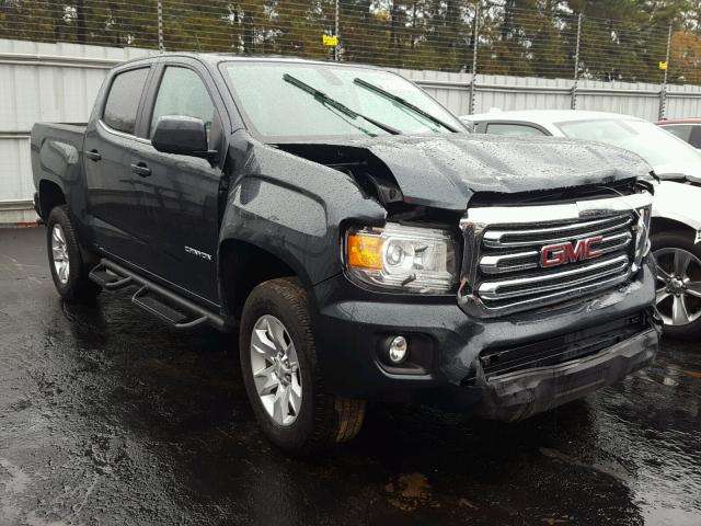 1GTG5CEN7H1167645 - 2017 GMC CANYON SLE GREEN photo 1