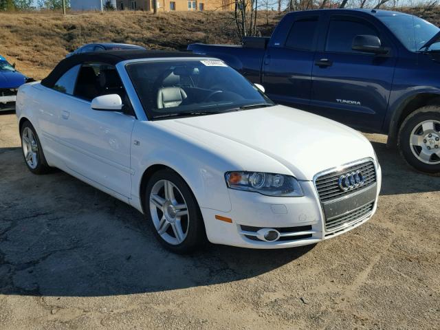 WAUAF48H87K022344 - 2007 AUDI A4 2.0T CA WHITE photo 1