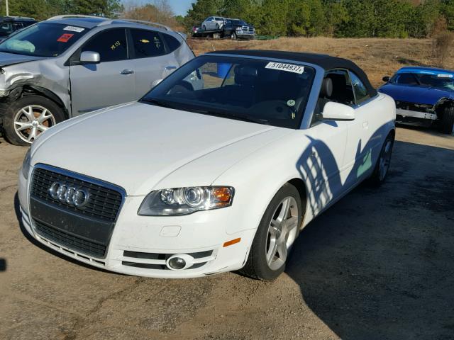 WAUAF48H87K022344 - 2007 AUDI A4 2.0T CA WHITE photo 2