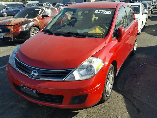 3N1BC1CP3CK221204 - 2012 NISSAN VERSA S RED photo 2