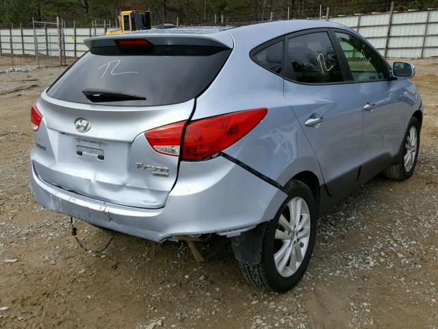 KM8JU3AC3DU650258 - 2013 HYUNDAI TUCSON GLS BLUE photo 4