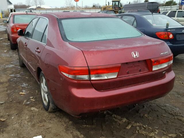 1HGCM56674A122771 - 2004 HONDA ACCORD EX MAROON photo 3