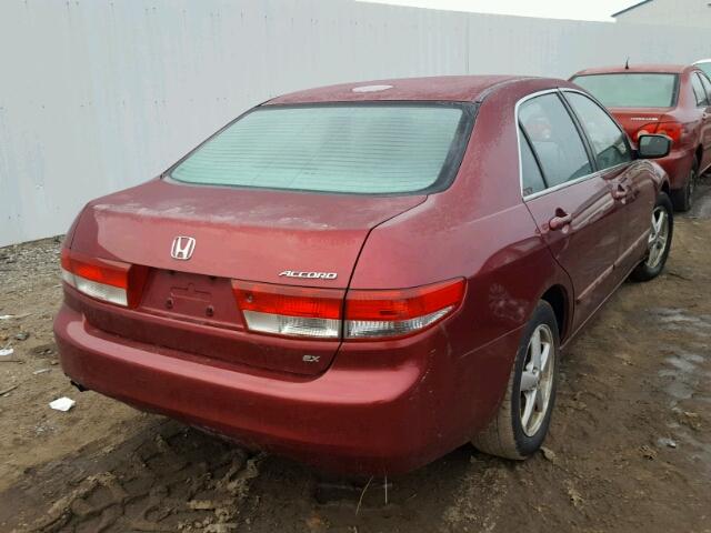 1HGCM56674A122771 - 2004 HONDA ACCORD EX MAROON photo 4