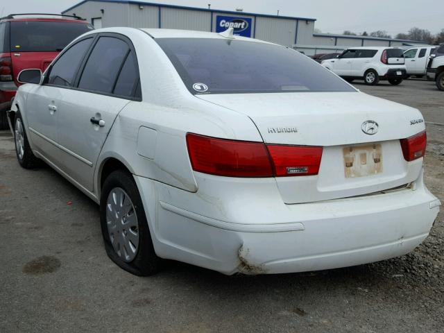 5NPET4AC3AH593256 - 2010 HYUNDAI SONATA GLS WHITE photo 3