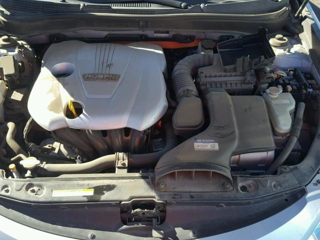 KMHEC4A46BA006609 - 2011 HYUNDAI SONATA HYB SILVER photo 7