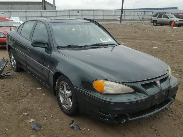 1G2NV52E81C276377 - 2001 PONTIAC GRAND AM G GREEN photo 1