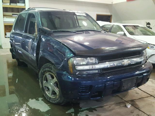 1GNDT13S242379337 - 2004 CHEVROLET TRAILBLAZE BLUE photo 1