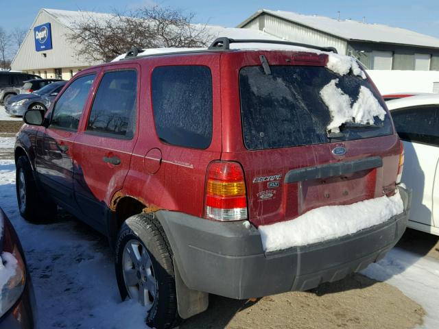 1FMYU931X5KB18564 - 2005 FORD ESCAPE XLT RED photo 3