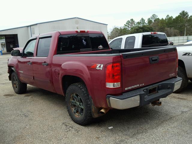 2GTEK13M971558058 - 2007 GMC NEW SIERRA MAROON photo 3