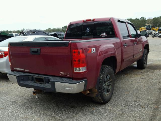 2GTEK13M971558058 - 2007 GMC NEW SIERRA MAROON photo 4