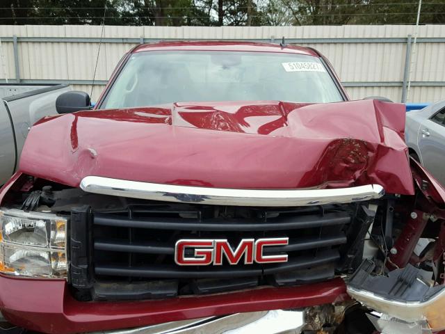 2GTEK13M971558058 - 2007 GMC NEW SIERRA MAROON photo 7