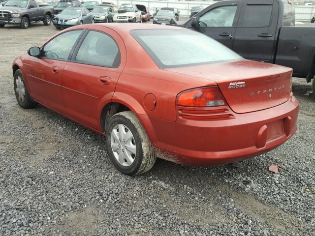 1B3EL46X86N245988 - 2006 DODGE STRATUS SX RED photo 3