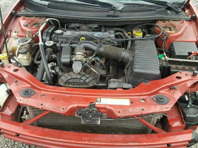 1B3EL46X86N245988 - 2006 DODGE STRATUS SX RED photo 7