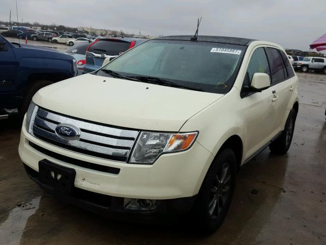 2FMDK38C88BA08056 - 2008 FORD EDGE SEL BEIGE photo 2