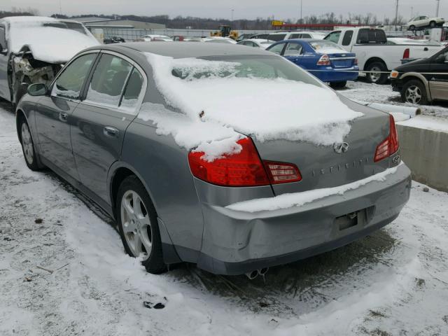 JNKCV51F94M702989 - 2004 INFINITI G35 GRAY photo 3