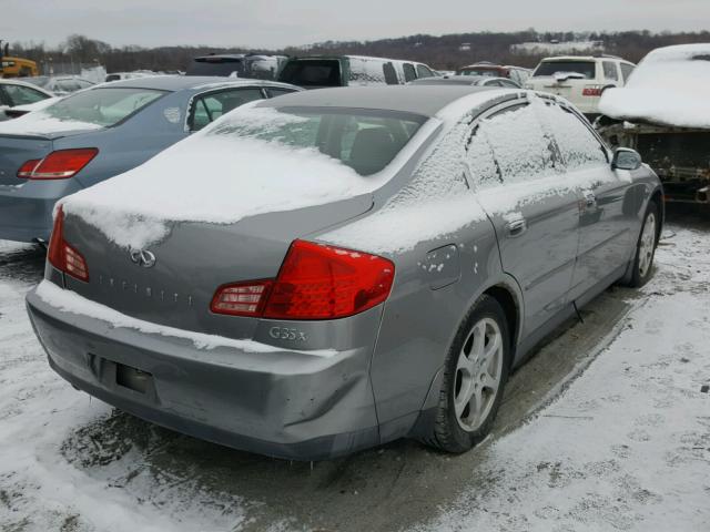 JNKCV51F94M702989 - 2004 INFINITI G35 GRAY photo 4