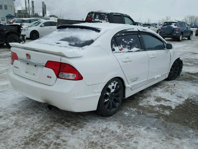 2HGFA5E59BH200299 - 2011 HONDA CIVIC SI WHITE photo 4