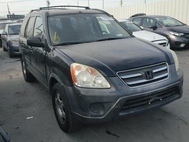 JHLRD68565C019613 - 2005 HONDA CR-V LX BLACK photo 1