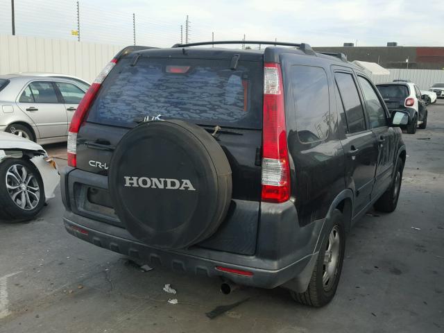 JHLRD68565C019613 - 2005 HONDA CR-V LX BLACK photo 4