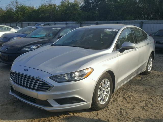 3FA6P0G71HR318669 - 2017 FORD FUSION S SILVER photo 2