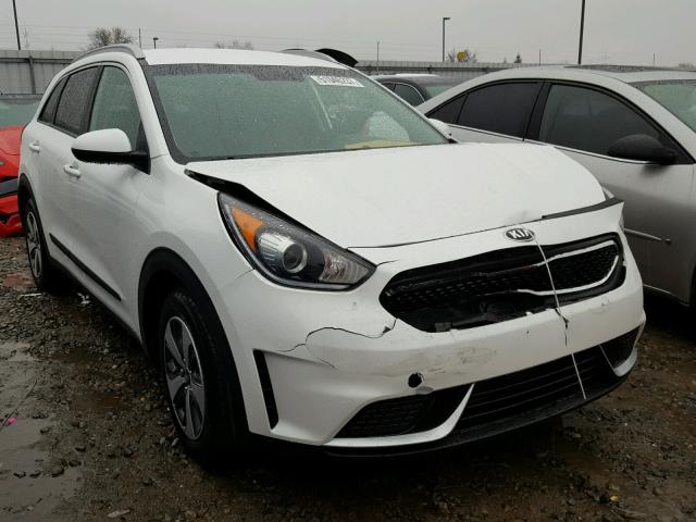 KNDCB3LC0H5085063 - 2017 KIA NIRO FE WHITE photo 1